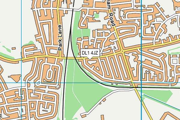 DL1 4JZ map - OS VectorMap District (Ordnance Survey)