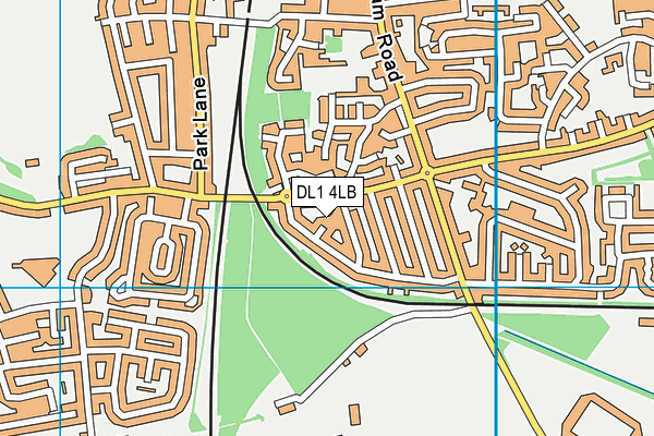 DL1 4LB map - OS VectorMap District (Ordnance Survey)