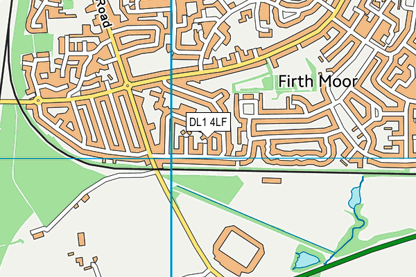 DL1 4LF map - OS VectorMap District (Ordnance Survey)