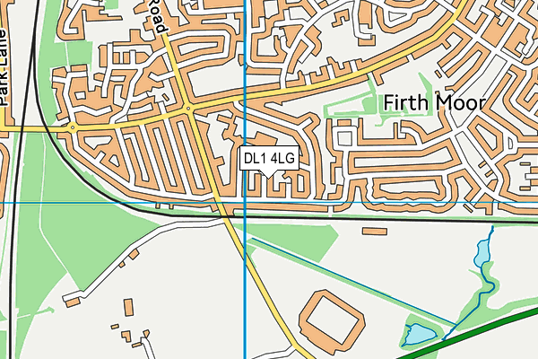 DL1 4LG map - OS VectorMap District (Ordnance Survey)