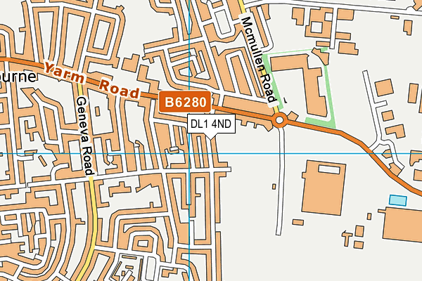 DL1 4ND map - OS VectorMap District (Ordnance Survey)