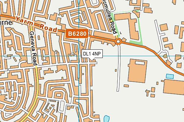DL1 4NP map - OS VectorMap District (Ordnance Survey)