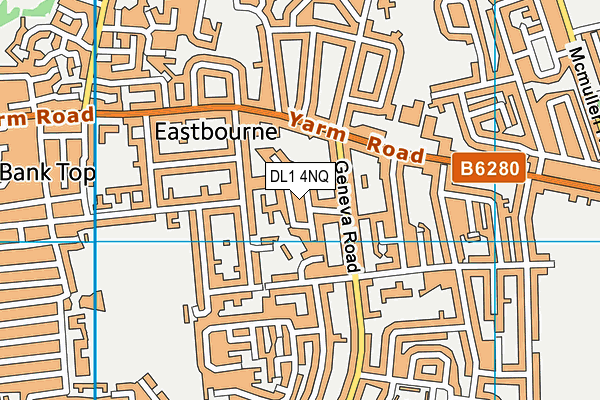 DL1 4NQ map - OS VectorMap District (Ordnance Survey)