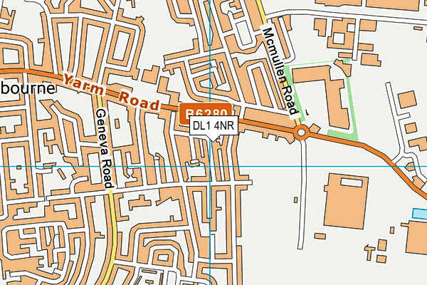 DL1 4NR map - OS VectorMap District (Ordnance Survey)
