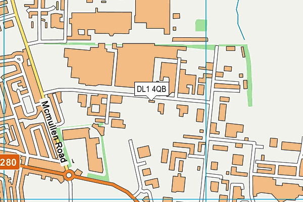 DL1 4QB map - OS VectorMap District (Ordnance Survey)