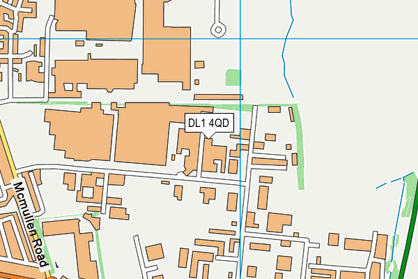 DL1 4QD map - OS VectorMap District (Ordnance Survey)