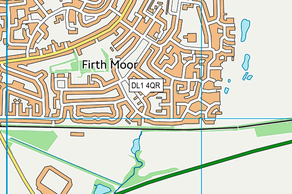 DL1 4QR map - OS VectorMap District (Ordnance Survey)