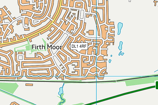 DL1 4RF map - OS VectorMap District (Ordnance Survey)