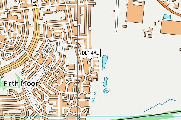 DL1 4RL map - OS VectorMap District (Ordnance Survey)