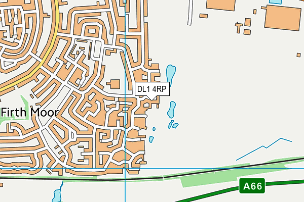 DL1 4RP map - OS VectorMap District (Ordnance Survey)