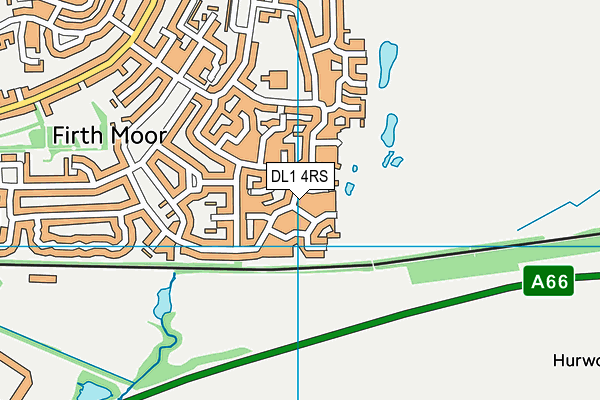 DL1 4RS map - OS VectorMap District (Ordnance Survey)