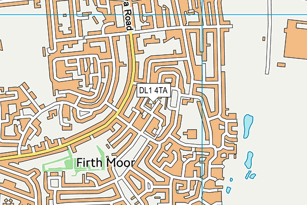 DL1 4TA map - OS VectorMap District (Ordnance Survey)