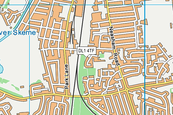 DL1 4TF map - OS VectorMap District (Ordnance Survey)