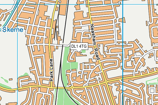 DL1 4TG map - OS VectorMap District (Ordnance Survey)