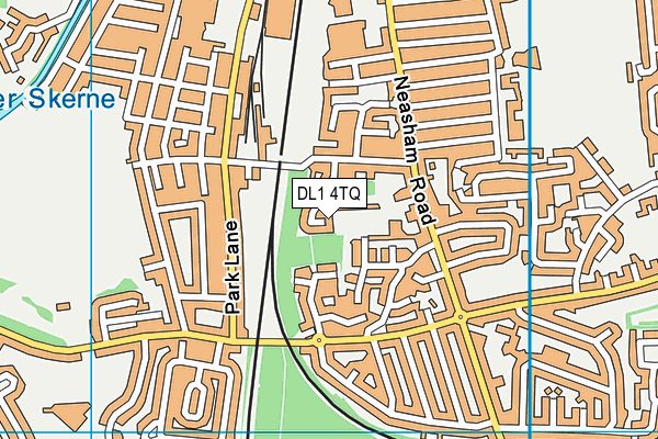 DL1 4TQ map - OS VectorMap District (Ordnance Survey)