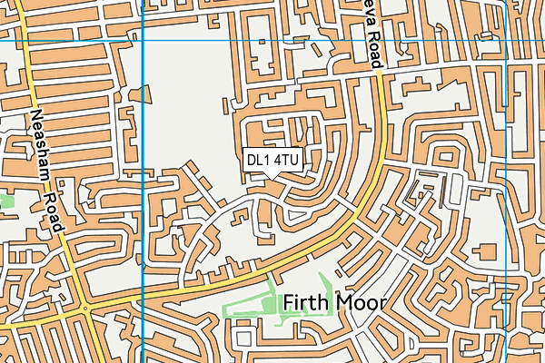 DL1 4TU map - OS VectorMap District (Ordnance Survey)