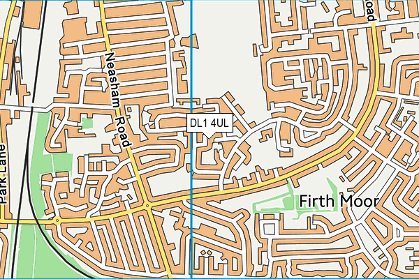 DL1 4UL map - OS VectorMap District (Ordnance Survey)