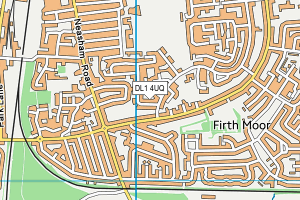 DL1 4UQ map - OS VectorMap District (Ordnance Survey)