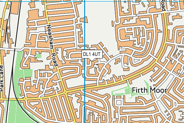 DL1 4UT map - OS VectorMap District (Ordnance Survey)