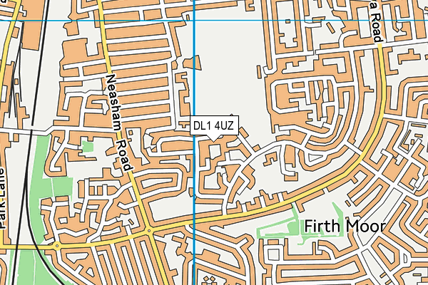 DL1 4UZ map - OS VectorMap District (Ordnance Survey)