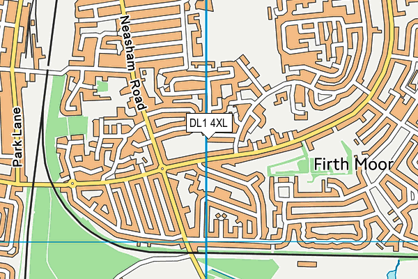 DL1 4XL map - OS VectorMap District (Ordnance Survey)