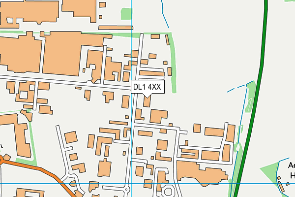 DL1 4XX map - OS VectorMap District (Ordnance Survey)