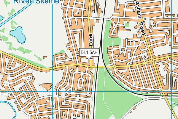 DL1 5AH map - OS VectorMap District (Ordnance Survey)