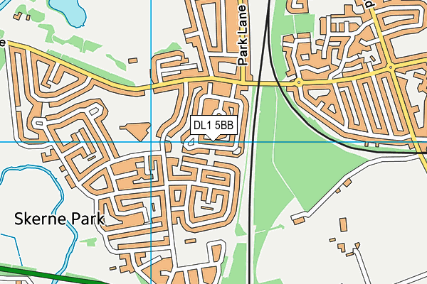 DL1 5BB map - OS VectorMap District (Ordnance Survey)