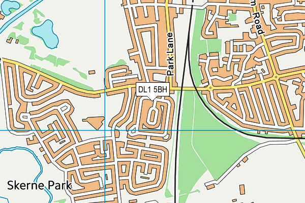 DL1 5BH map - OS VectorMap District (Ordnance Survey)