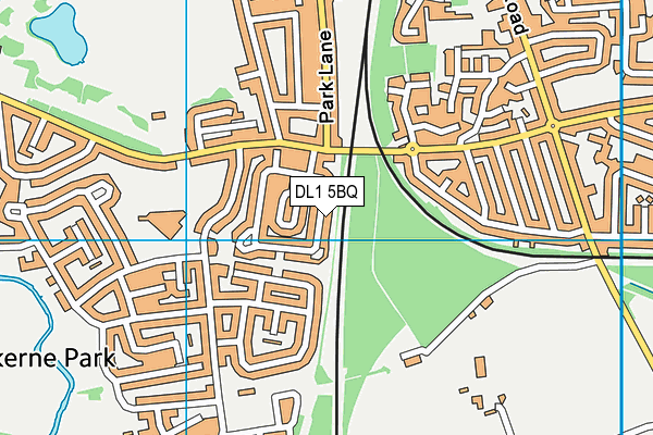 DL1 5BQ map - OS VectorMap District (Ordnance Survey)