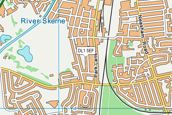 DL1 5EF map - OS VectorMap District (Ordnance Survey)