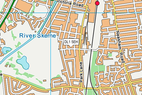 DL1 5EH map - OS VectorMap District (Ordnance Survey)