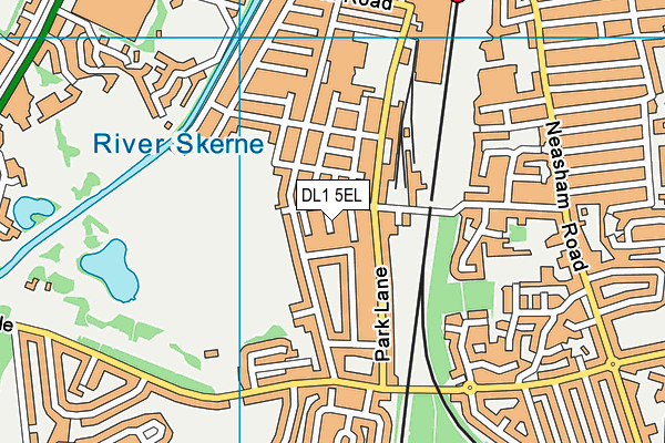 DL1 5EL map - OS VectorMap District (Ordnance Survey)