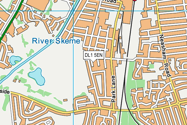 DL1 5EN map - OS VectorMap District (Ordnance Survey)