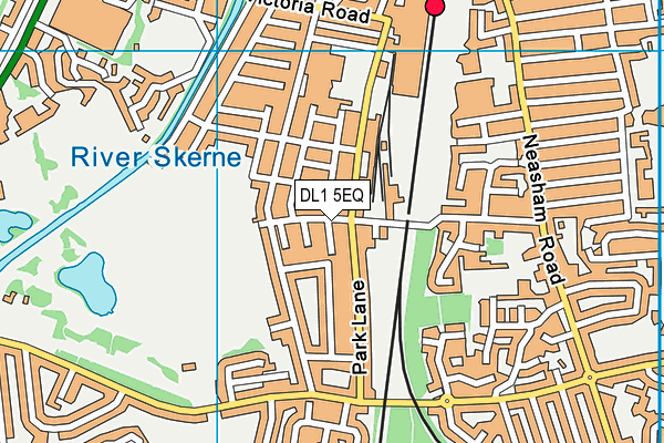 DL1 5EQ map - OS VectorMap District (Ordnance Survey)