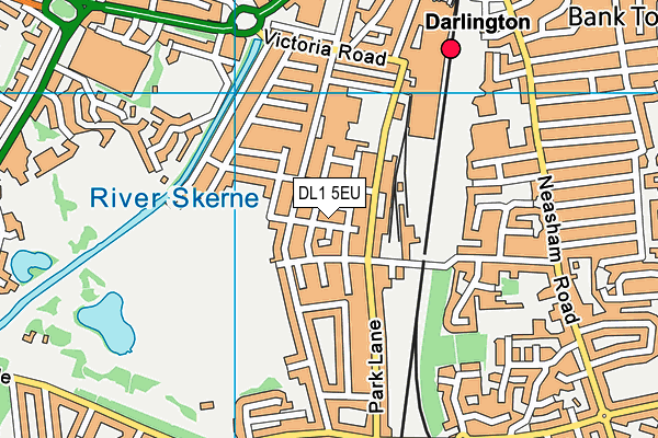 DL1 5EU map - OS VectorMap District (Ordnance Survey)