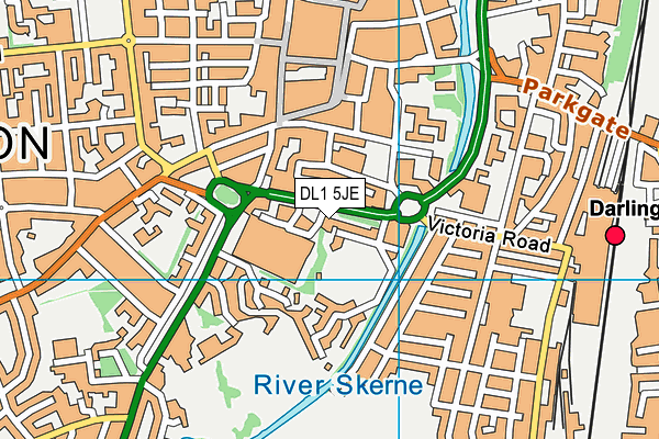 DL1 5JE map - OS VectorMap District (Ordnance Survey)