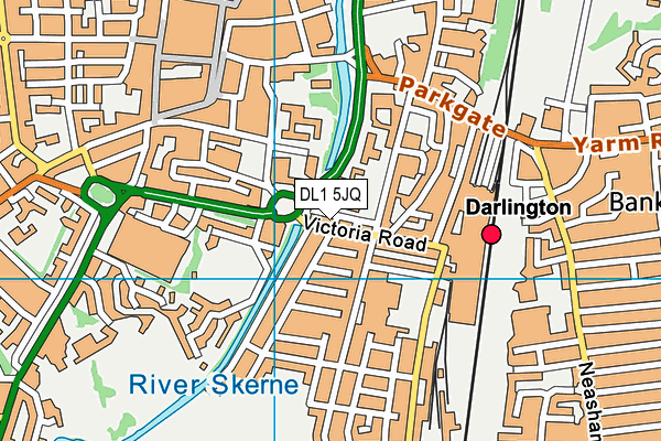 DL1 5JQ map - OS VectorMap District (Ordnance Survey)