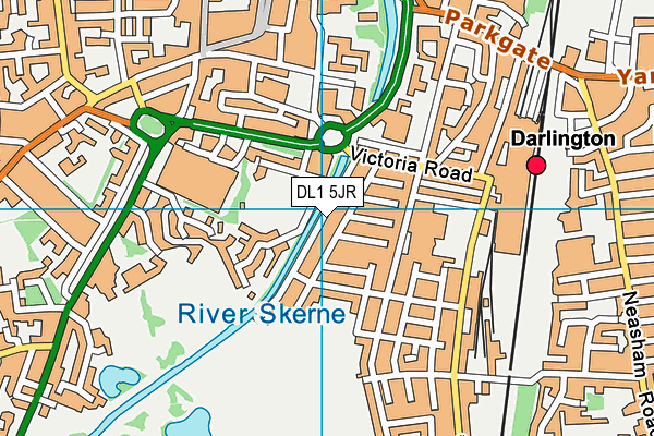 DL1 5JR map - OS VectorMap District (Ordnance Survey)