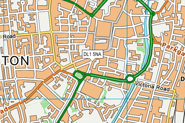 DL1 5NA map - OS VectorMap District (Ordnance Survey)