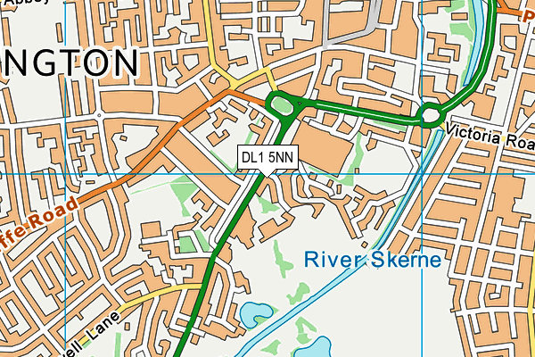 DL1 5NN map - OS VectorMap District (Ordnance Survey)