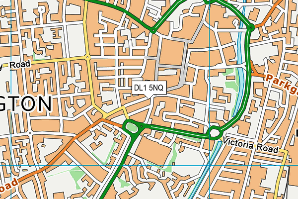 DL1 5NQ map - OS VectorMap District (Ordnance Survey)