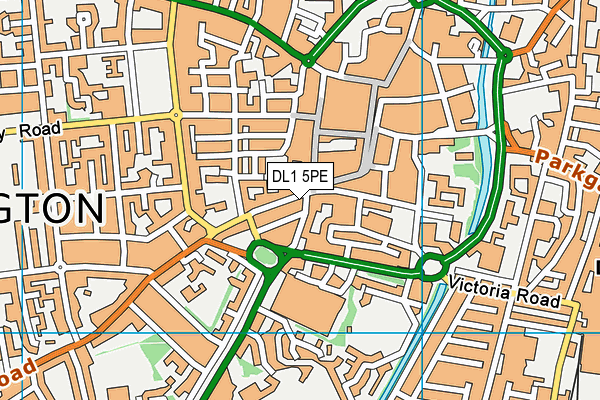 DL1 5PE map - OS VectorMap District (Ordnance Survey)