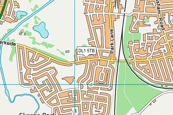 South Park (Darlington) map (DL1 5TB) - OS VectorMap District (Ordnance Survey)