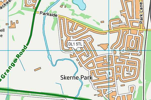 DL1 5TL map - OS VectorMap District (Ordnance Survey)