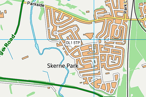 DL1 5TP map - OS VectorMap District (Ordnance Survey)