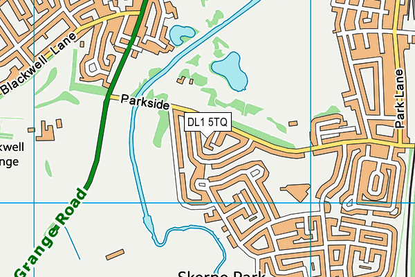 DL1 5TQ map - OS VectorMap District (Ordnance Survey)