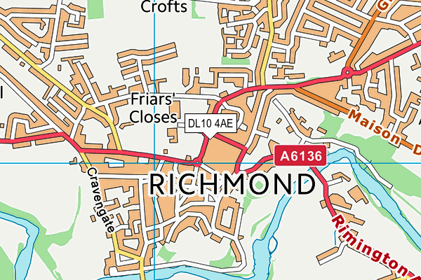 Map of RICHMOND ITALIAN LTD at district scale