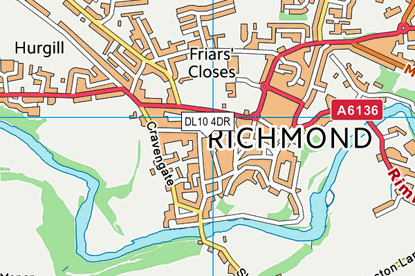 Map of THE TURF RICHMOND LIMITED at district scale