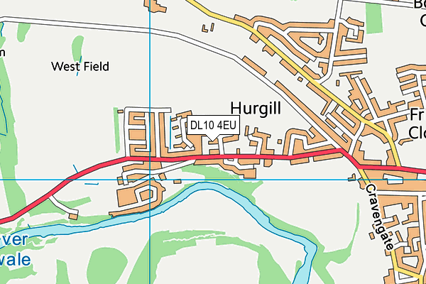 DL10 4EU map - OS VectorMap District (Ordnance Survey)